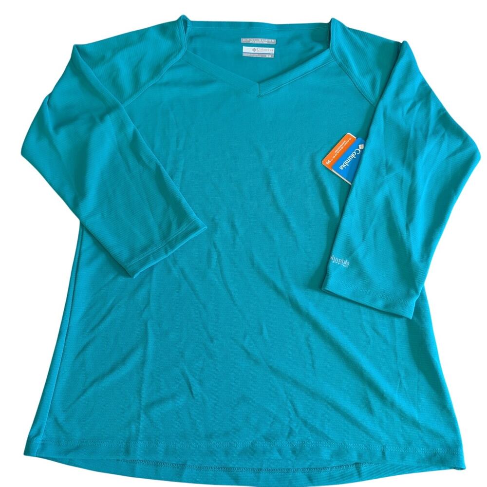 Columbia PFG Omni-Shade Sun Protection Women's V-neck 3/4 Sleeve Medium